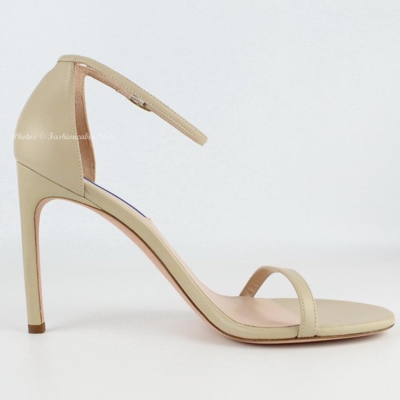New Stuart Weitzman Nudistsong Ankle Strap Sandals, US 10, 4” Heel Made in Spain main image 14